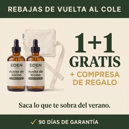 Rebajas de vuelta al cole: 1+1 gratis más compresa Eden Labs de regalo, 90 días de garantía